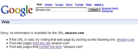 Google bans Amazon